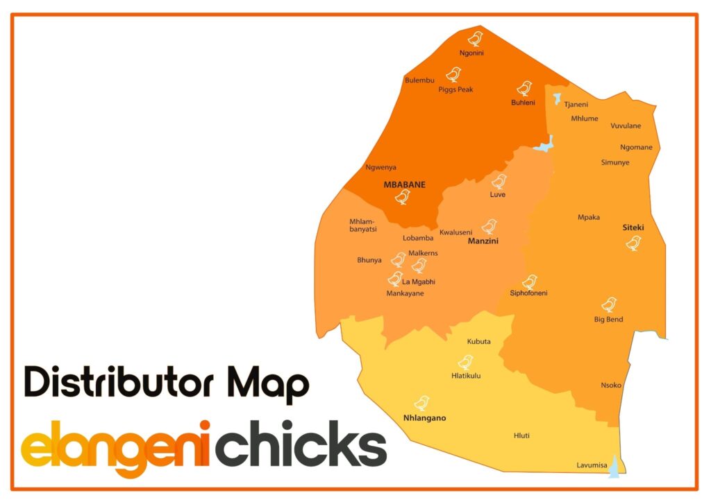 elangeni chicks distributor map